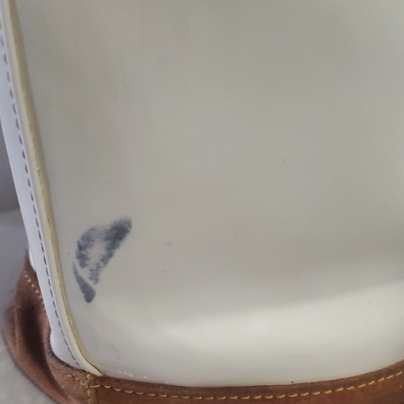 Dooney & Bourke White  and Brown Tote Bag - Picture 7 of 16